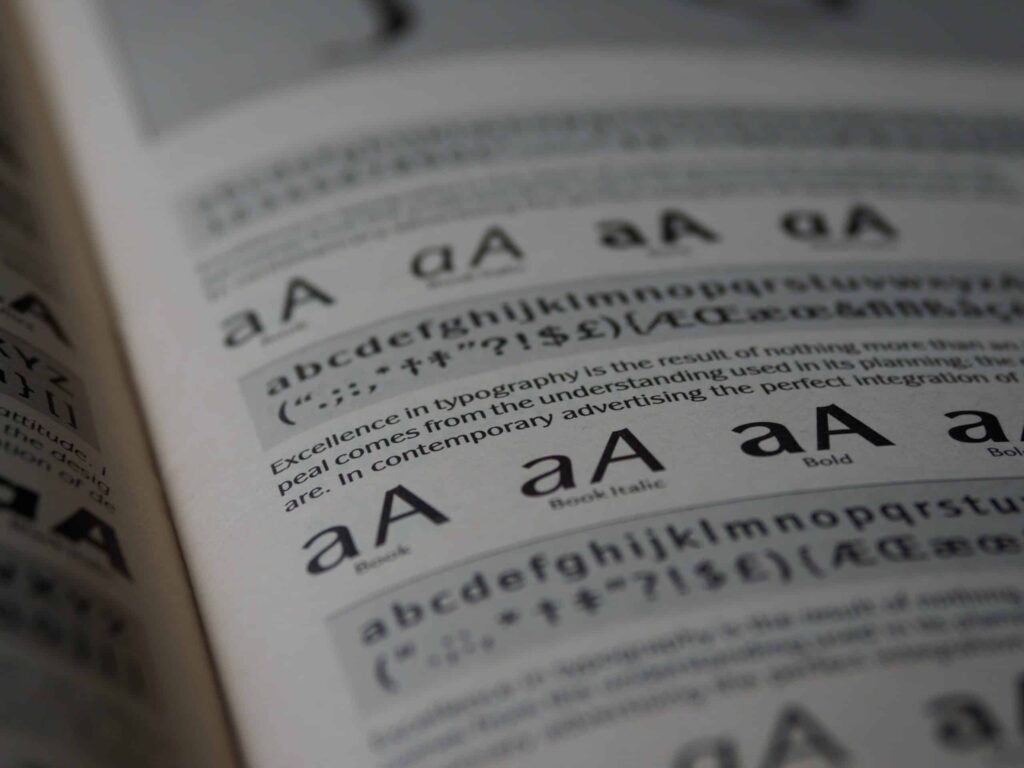 Printed fonts